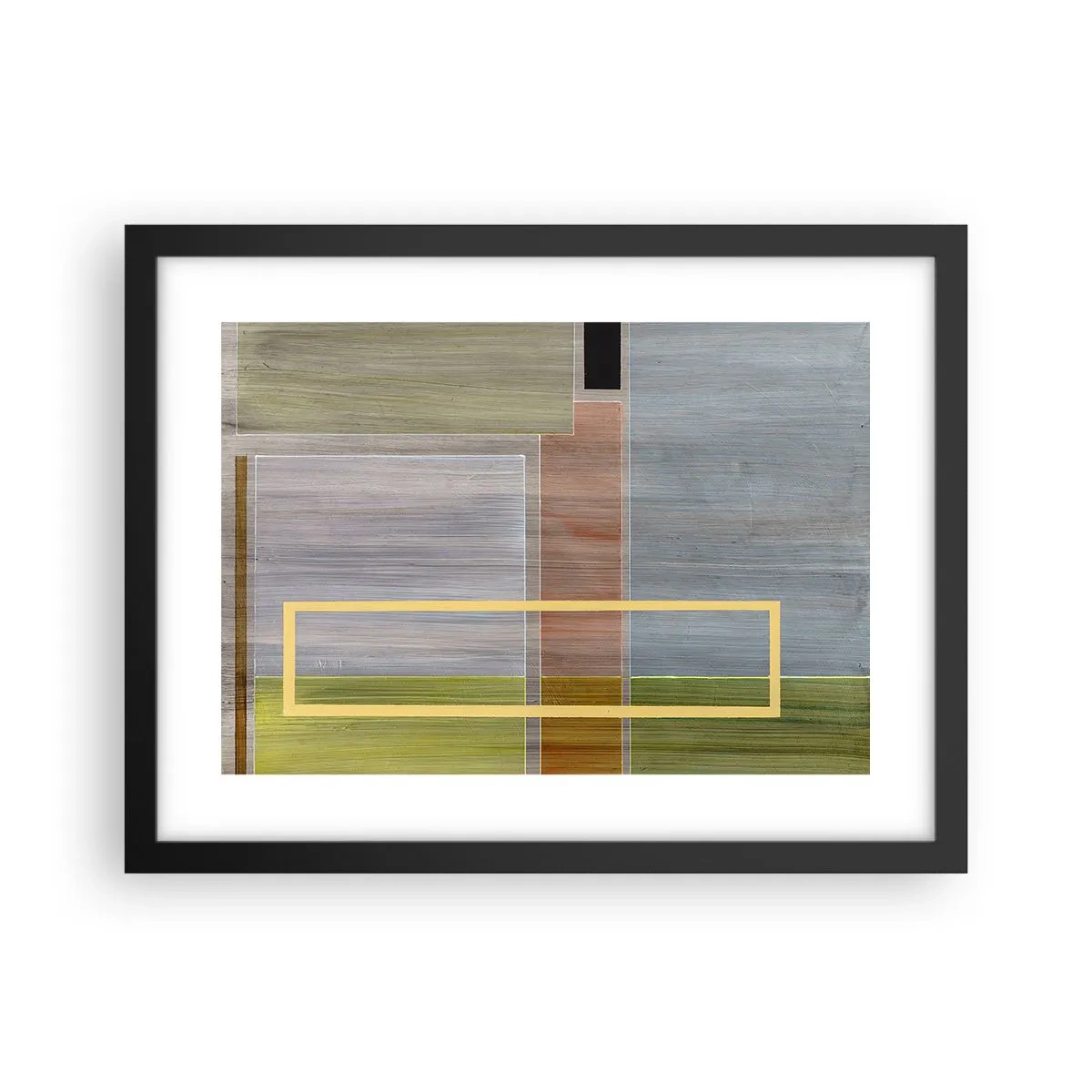 Poster în ramă neagră - Drept și liniștit - 40x30 cm