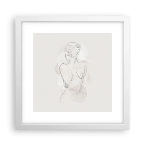 Poster în ramă albă - Ca un instrument sensibil - 30x30 cm