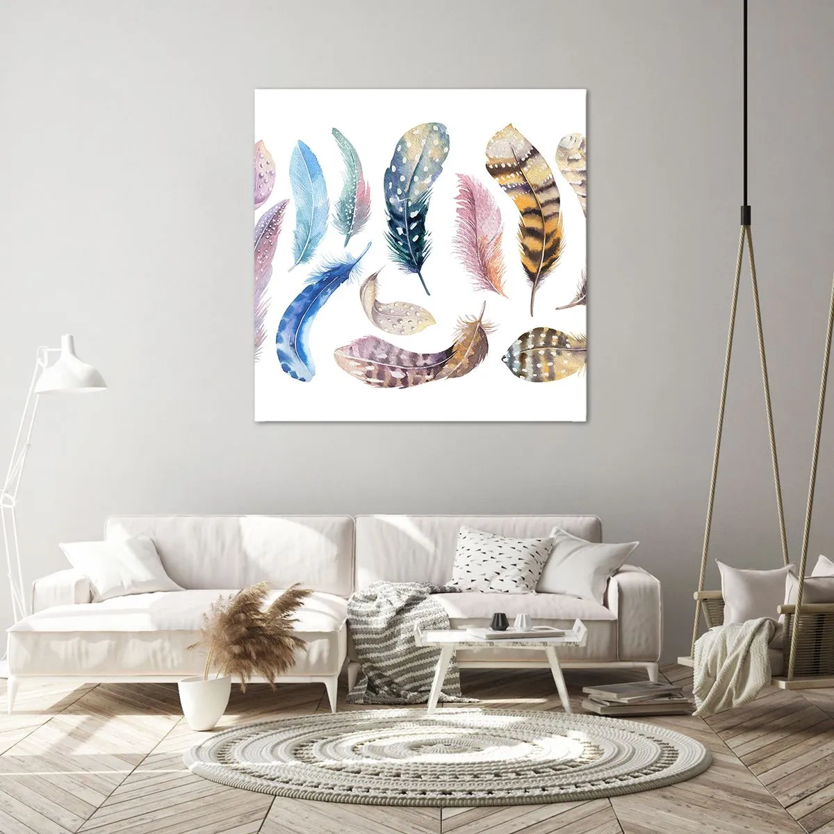 Tablou pe pânză - Ușoare și colorate - 70x70 cm