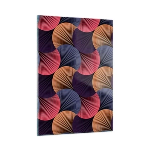 Tablou pe sticlă - Într-un ritm de cerc - 50x70 cm