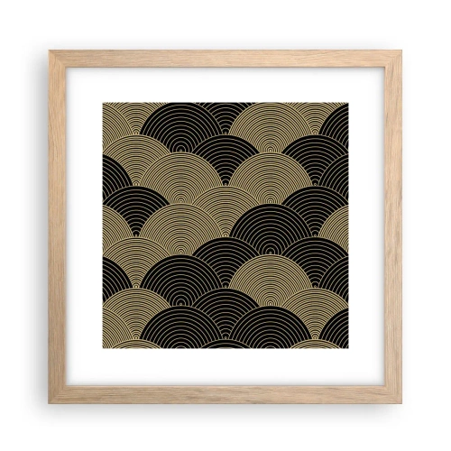 Poster în ramă de stejar deschis - Unitate în multiplicitate - 30x30 cm