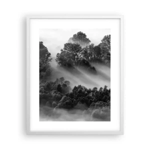 Poster în ramă albă - Trezindu-se din somn - 40x50 cm