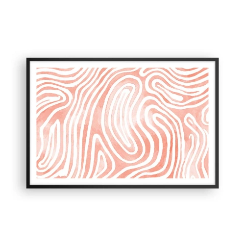Poster în ramă neagră - Într-un labirint de coral - 91x61 cm