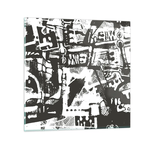 Tablou pe sticlă - Ordine sau haos? - 30x30 cm