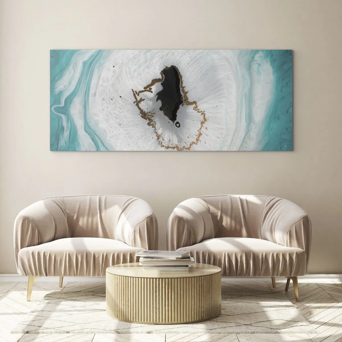 Tablou pe sticlă - Pătrunde înăuntru - 90x30 cm