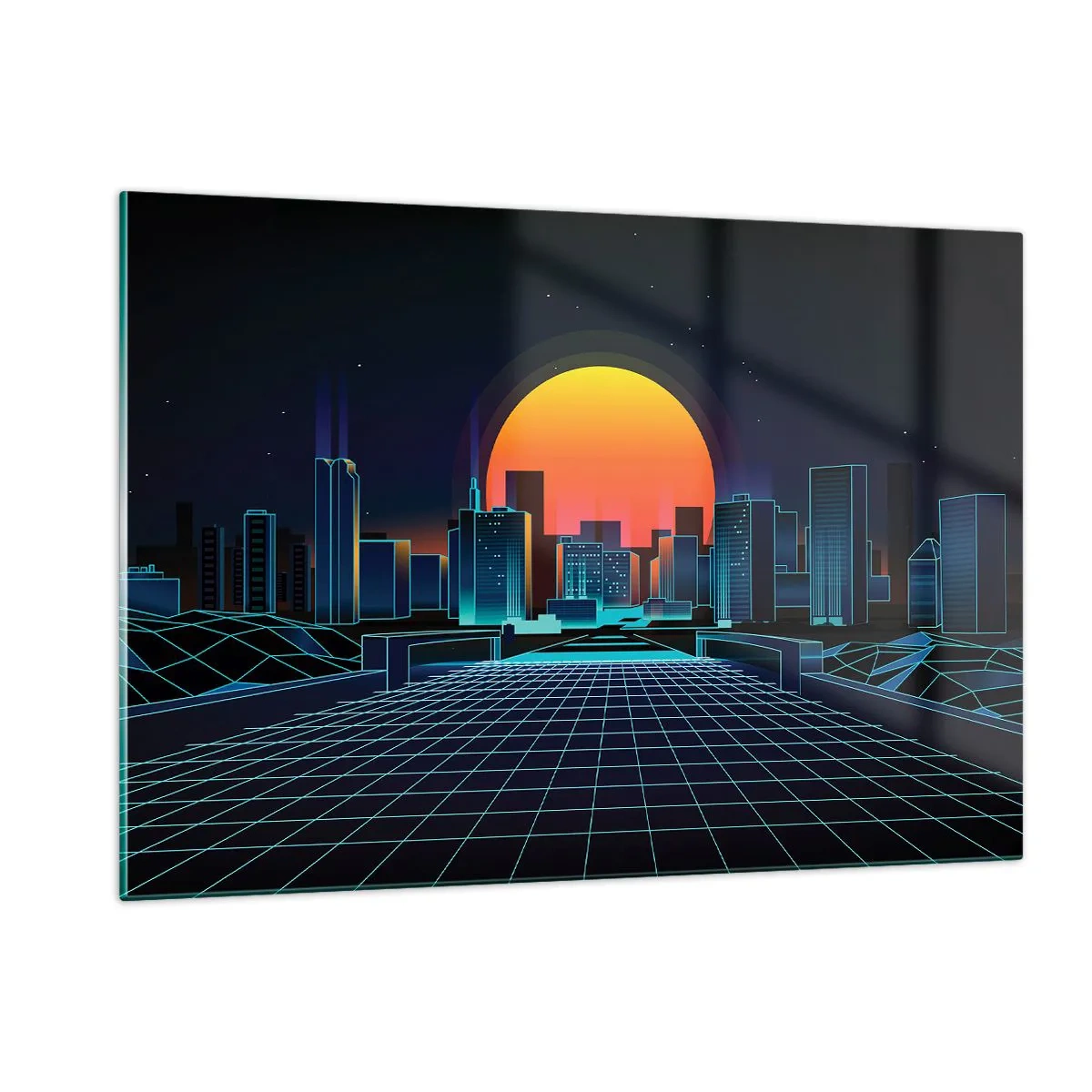 Tablou pe sticlă - Încă mai vrei să ajungi la lumea reală? - 120x80 cm