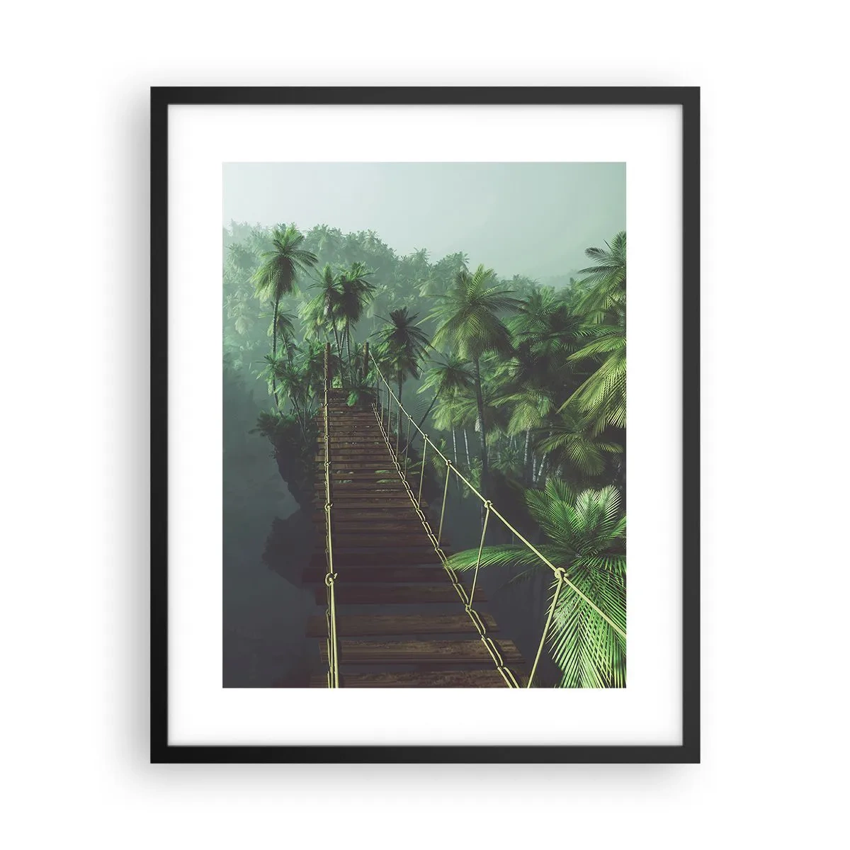 Poster în ramă neagră - Deasupra cazanului verde - 40x50 cm