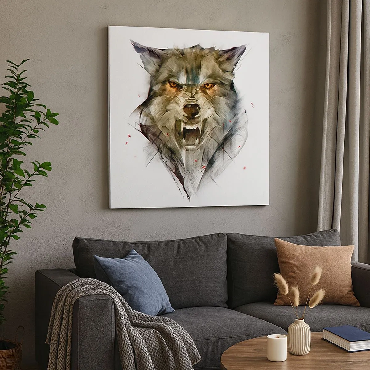 Tablou pe pânză - Nici un pas! - 30x30 cm