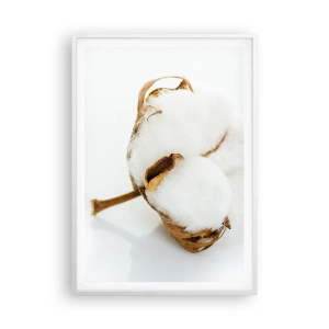 Poster în ramă albă - Moale prin natură - 70x100 cm