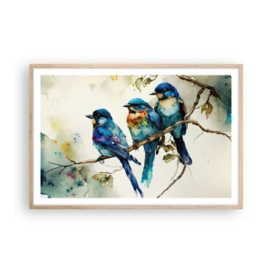 Poster în ramă de stejar deschis - Se simte jignit? - 91x61 cm