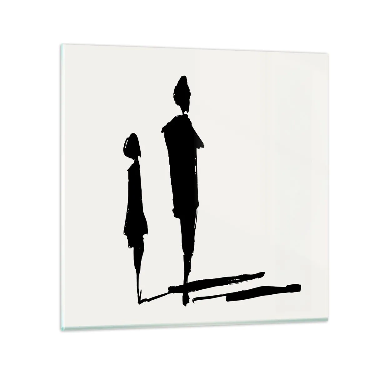 Tablou pe sticlă - Cu siguranță împreună? - 30x30 cm
