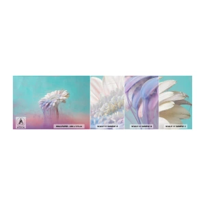Mostră tapet autocolant Deluxe Sticker - Viața de după flori - Abstracția, Floare, Bucată - 100x30 cm