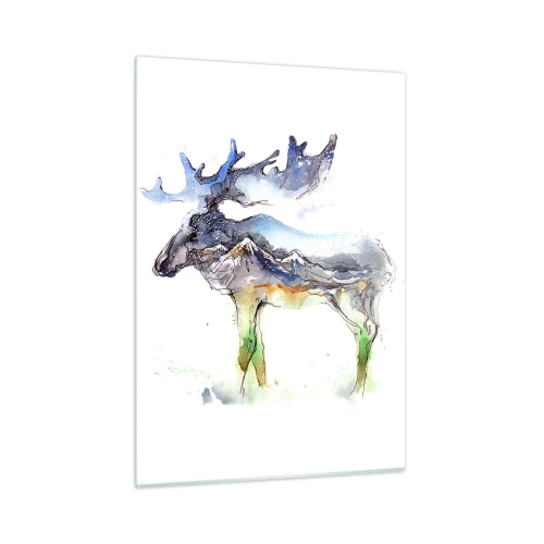 Tablou pe sticlă - Eroul poveștii de iarnă - 50x70 cm