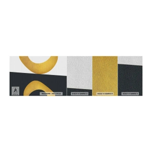 Mostră tapet Premium Sand - În primul rând: aurul - Abstracția, Forme, Rotile - 100x30 cm
