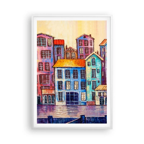 Poster în ramă albă - Un oraș ca în basm - 70x100 cm
