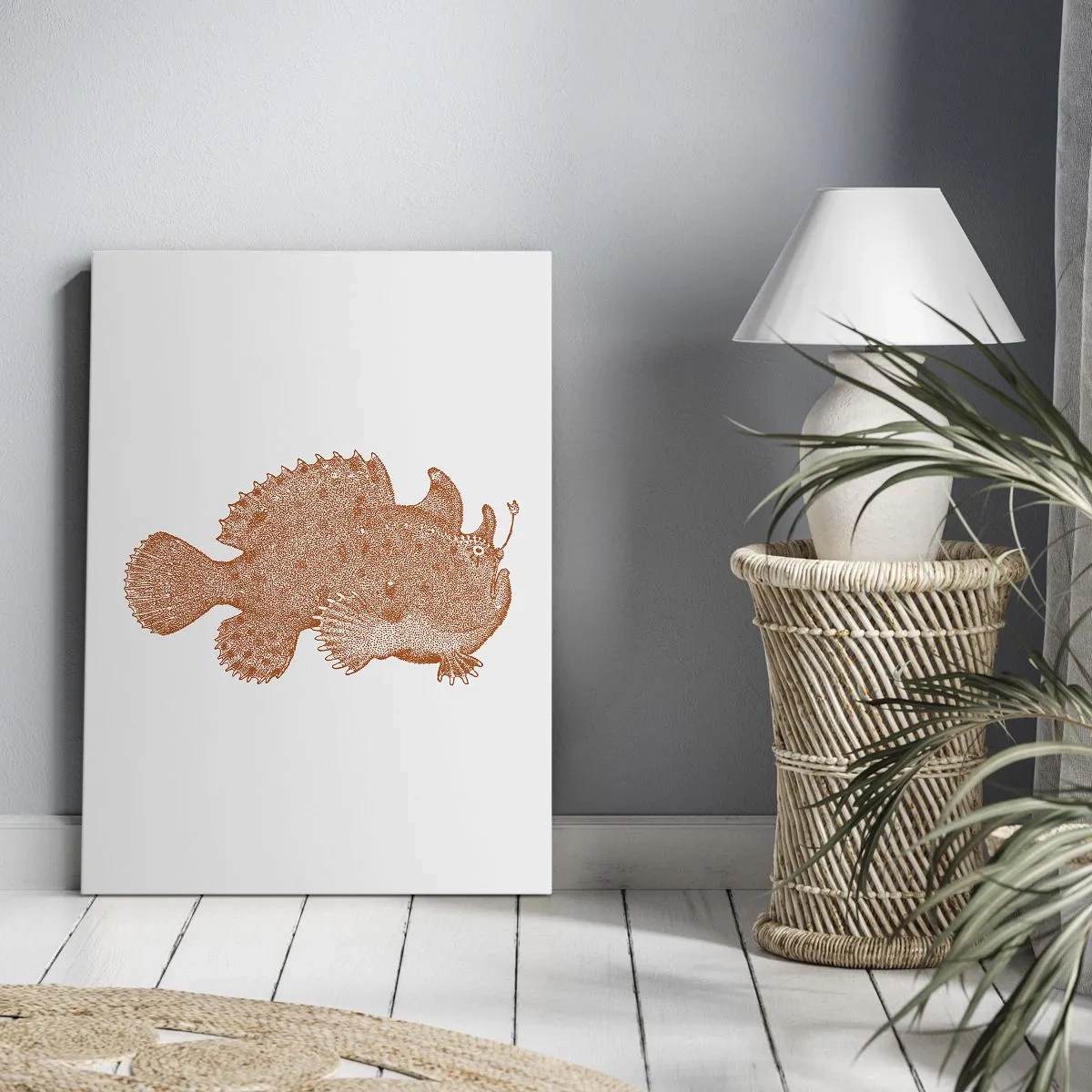 Tablou pe pânză - Și totuși este un peşte - 65x120 cm