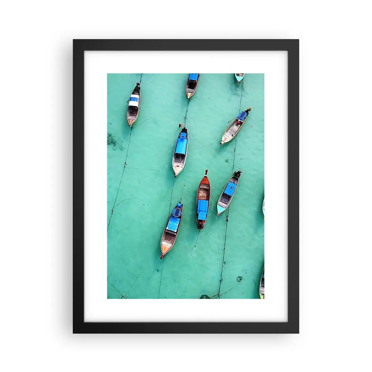 Poster în ramă neagră - În așteptare - 30x40 cm