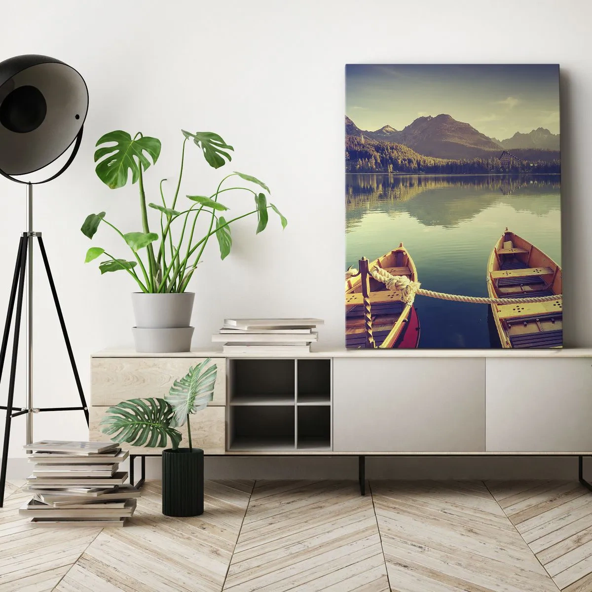 Tablou pe pânză - Pentru a trăi după legile sale - 55x100 cm