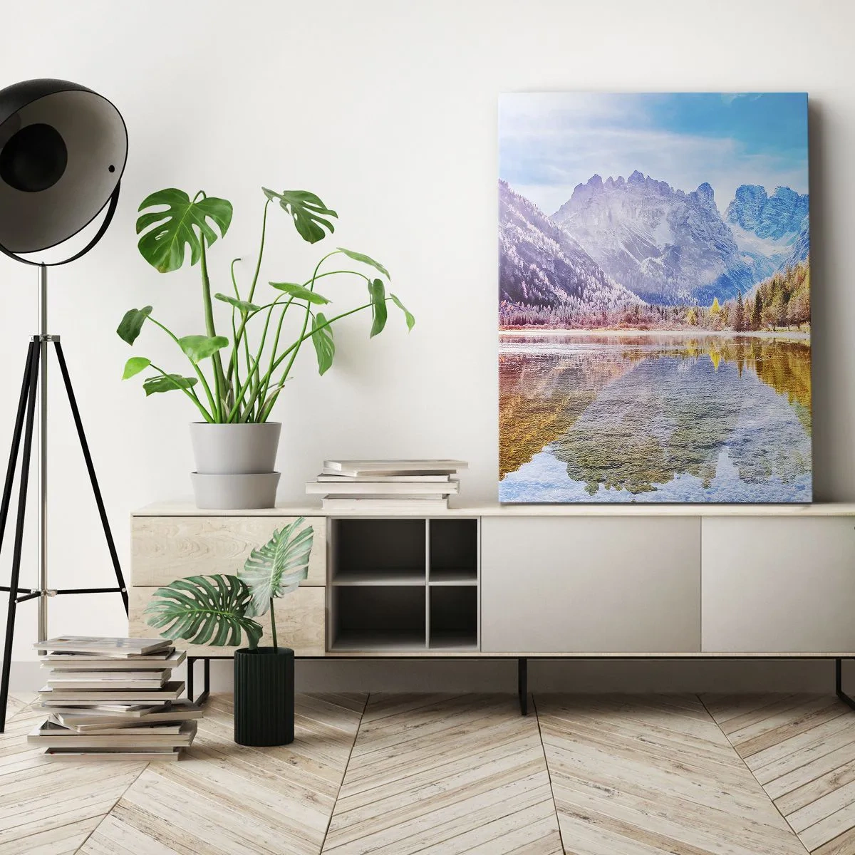 Tablou pe pânză - Iar în munți începe toamna - 80x120 cm