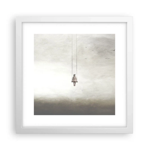 Poster în ramă albă - Copilul din noi - 30x30 cm