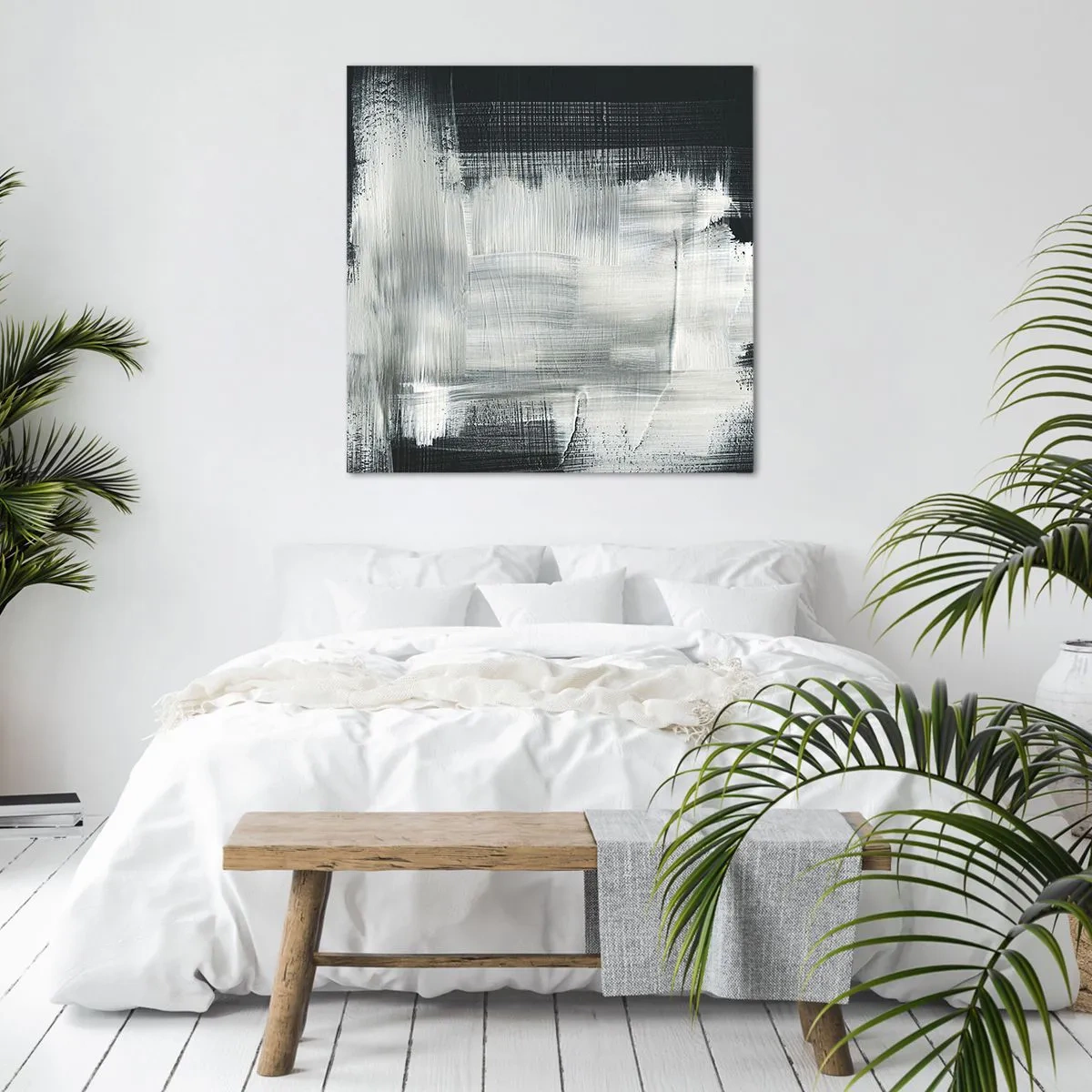 Tablou pe pânză - Țesut vertical și orizontal - 70x70 cm