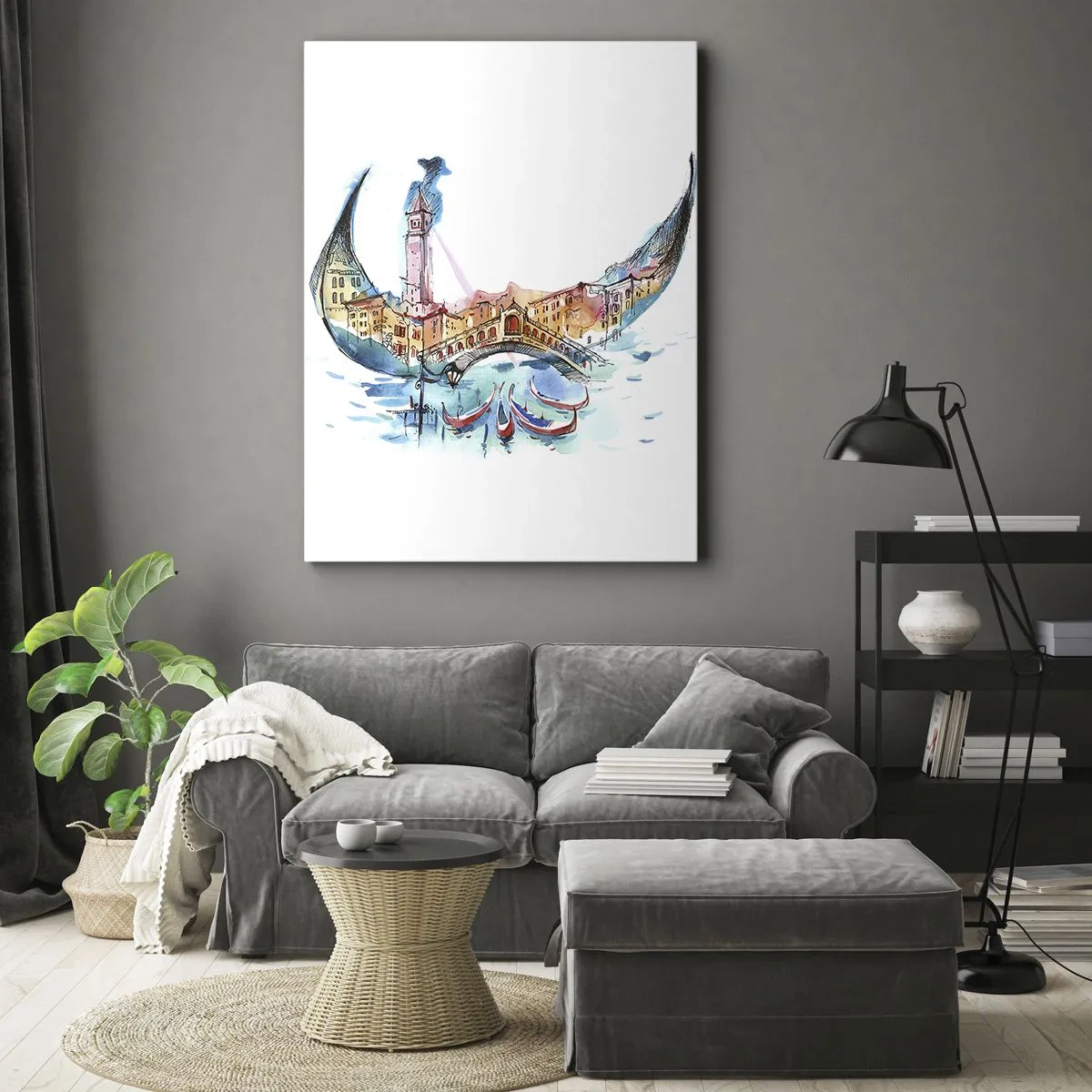 Tablou pe pânză - Croazieră prin oraș - 70x100 cm