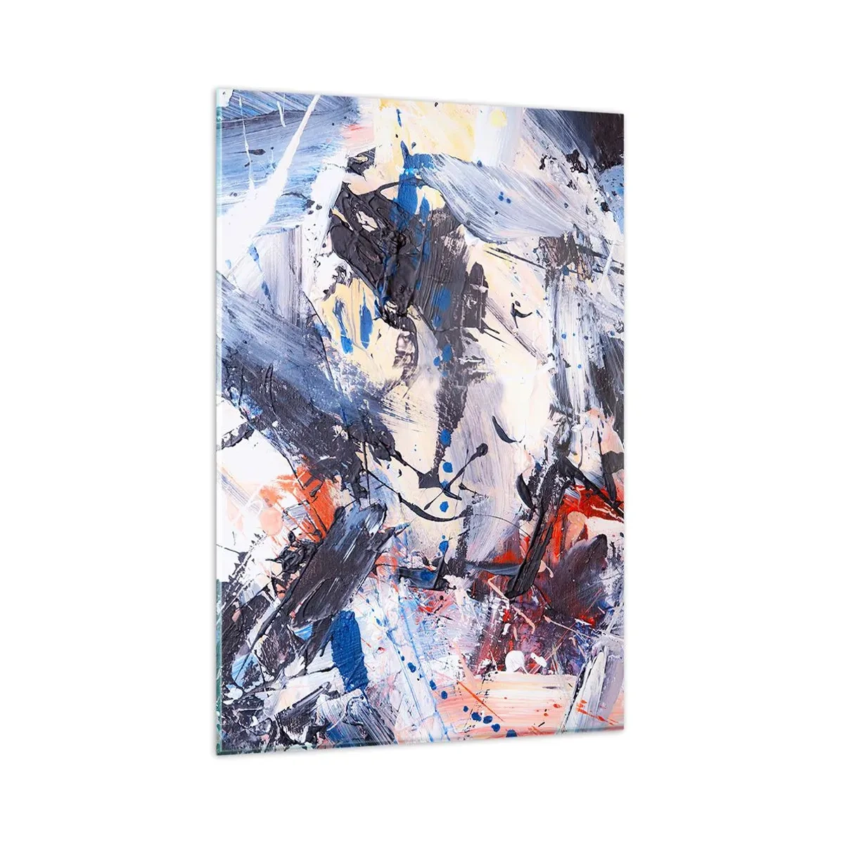 Tablou pe sticlă - Dansul nebun al abstracției - 80x120 cm