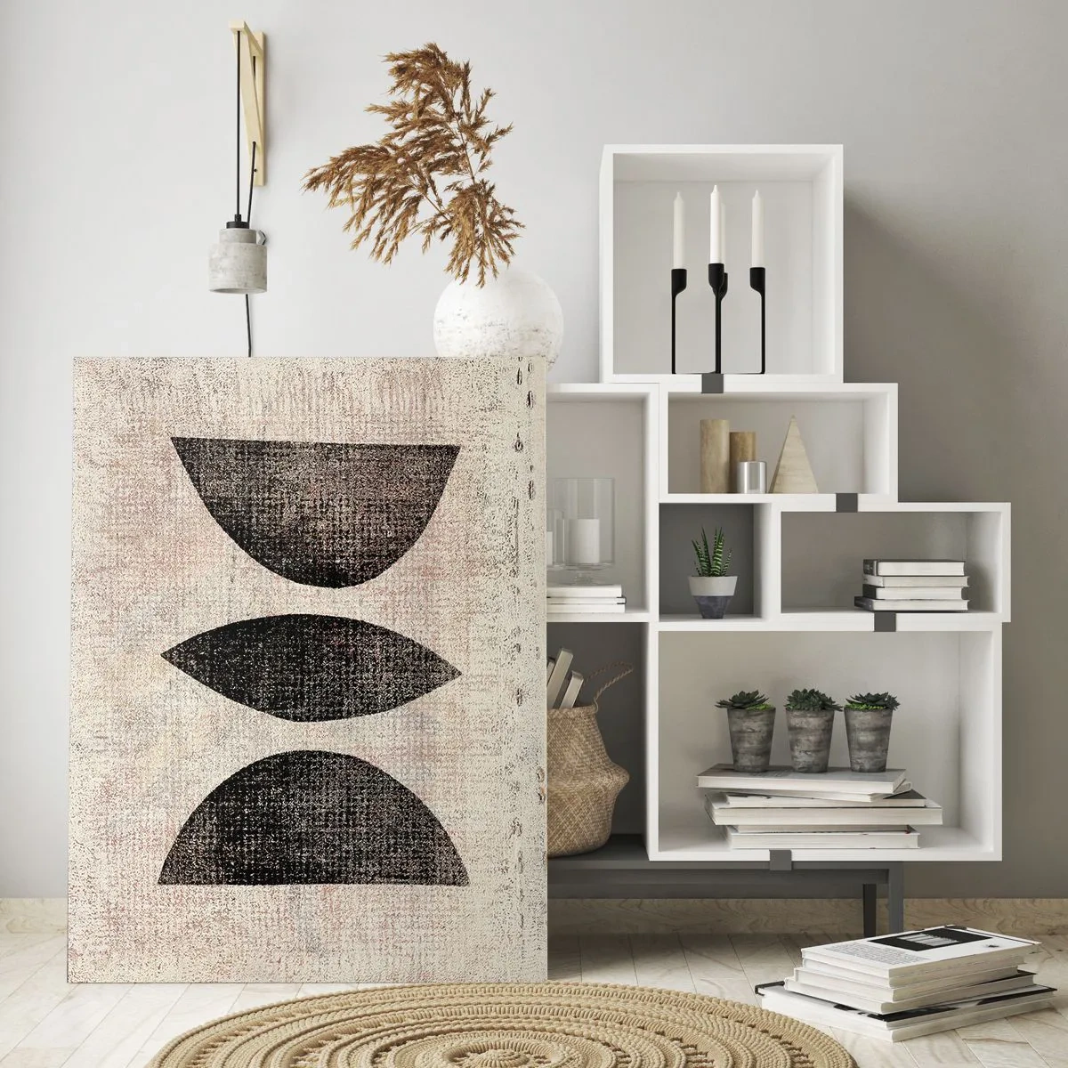 Tablou pe sticlă - Abstracție etnică - 80x120 cm