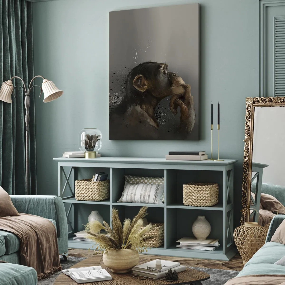 Tablou pe pânză - Cu siguranță, gânditorul - 45x80 cm