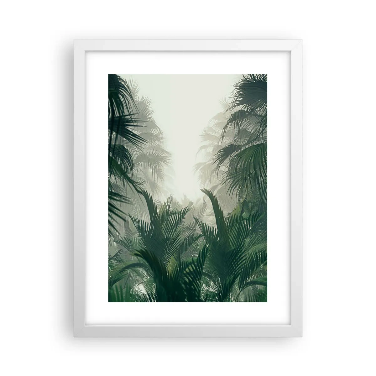 Poster în ramă albă - Mister tropical - 30x40 cm