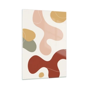 Tablou pe sticlă - Pete colorate? - 50x70 cm