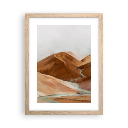 Poster în ramă de stejar deschis - La sursă - 30x40 cm