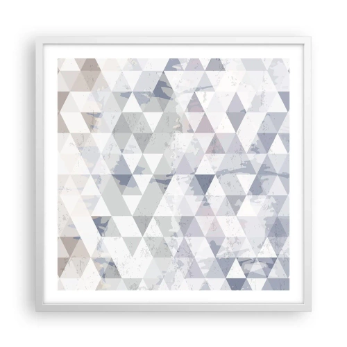 Poster în ramă albă - În ritm de trei - 60x60 cm