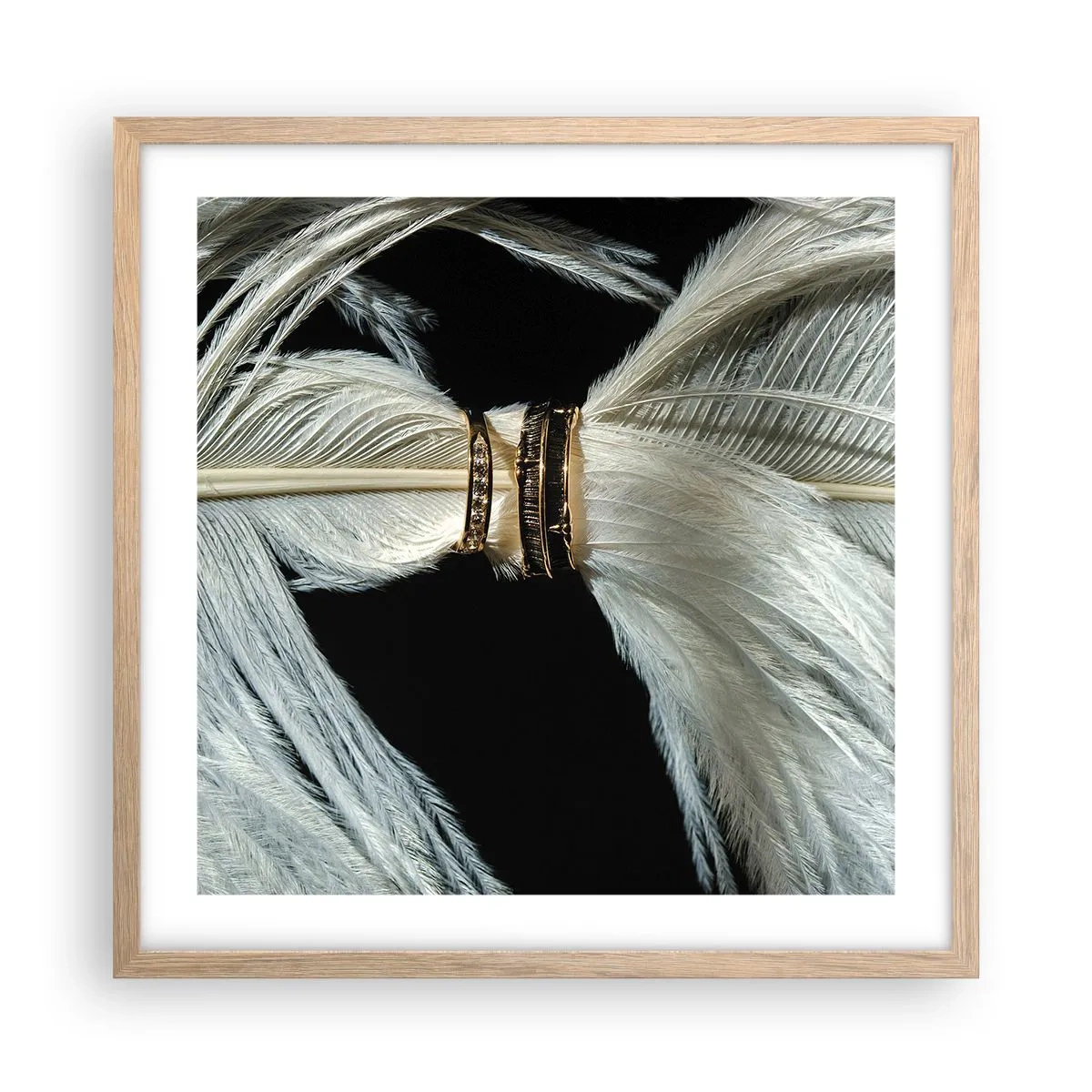 Poster în ramă de stejar deschis - ...și nu te voi părăsi.. - 50x50 cm