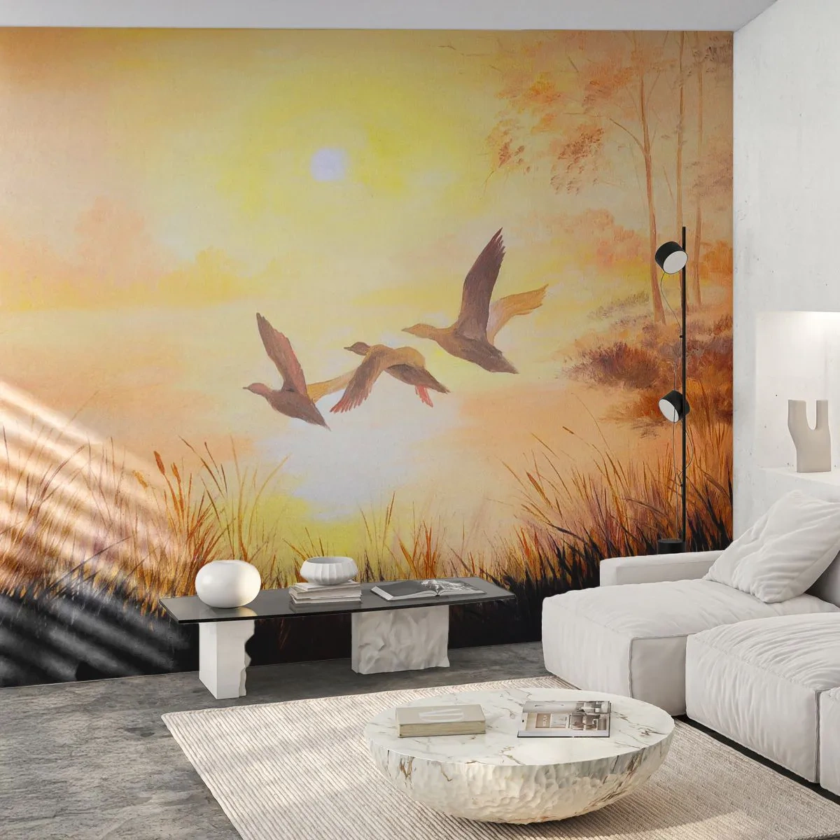 Tapet Standard Eco - Începutul unei lungi călătorii - Natură, Rata salbatica, Peisaj - 400x280 cm