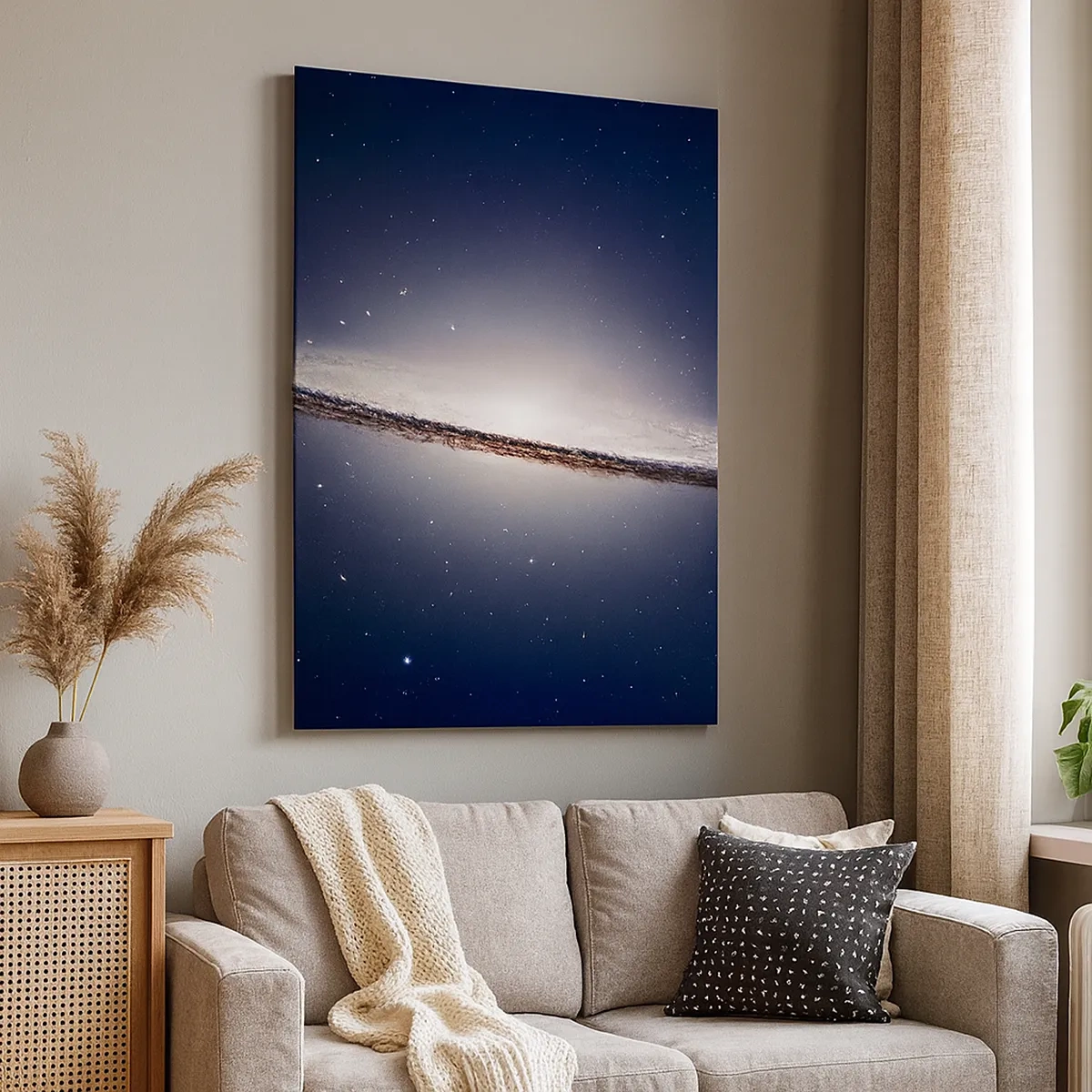 Tablou pe pânză - Cu mult timp în urmă, într-o galaxie foarte, foarte îndepărtată... - 50x70 cm