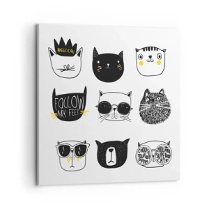 Tablou pe pânză - Fiecare este diferit - 60x60 cm