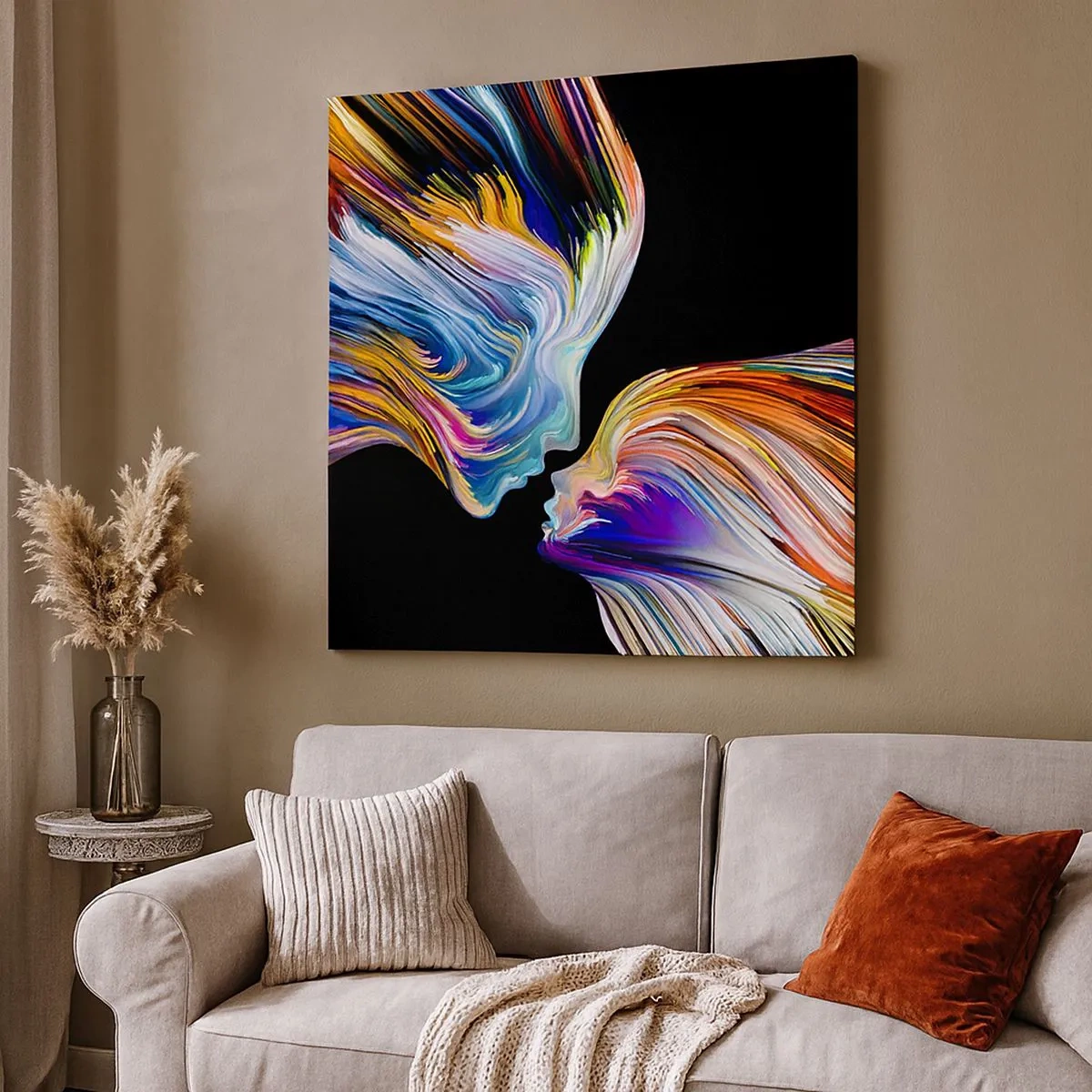 Tablou pe pânză - Fuziune de energie și lumină - 30x30 cm