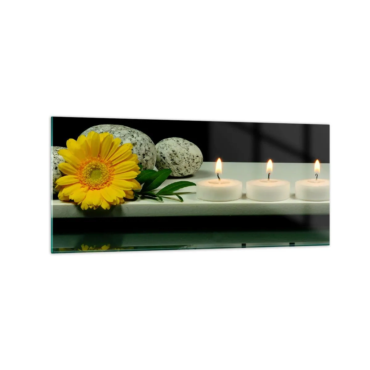 Tablou pe sticlă - Calmarea simțurilor - 120x50 cm