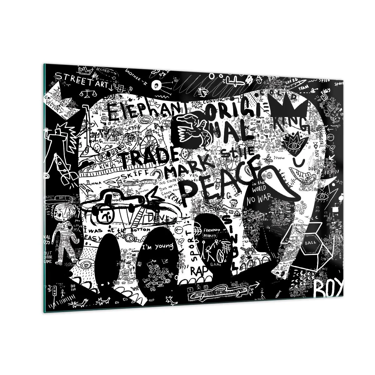 Tablou pe sticlă - Lumea bogată a străzii - 100x70 cm