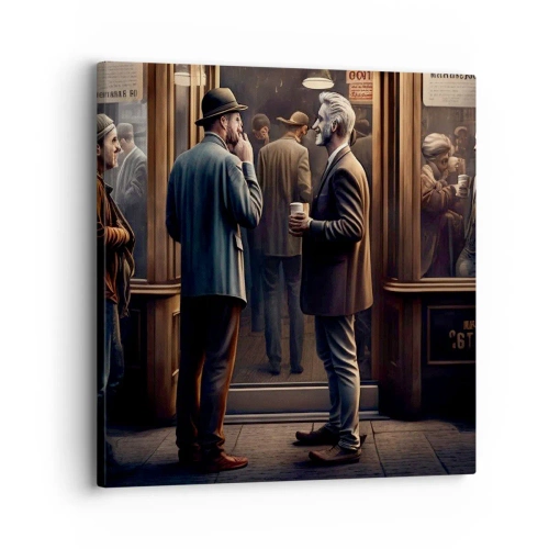 Tablou pe pânză - Cel mai bun moment al zilei - 30x30 cm