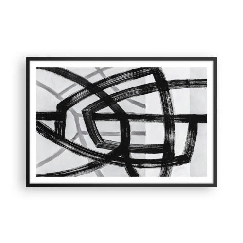 Poster în ramă neagră - Construind adâncimea - 91x61 cm