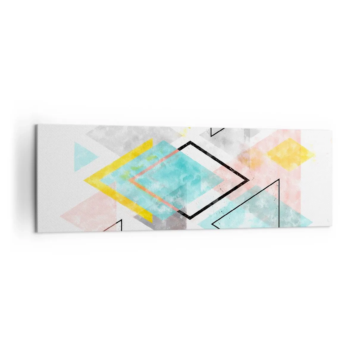 Tablou pe pânză - Joc geometric - 160x50 cm
