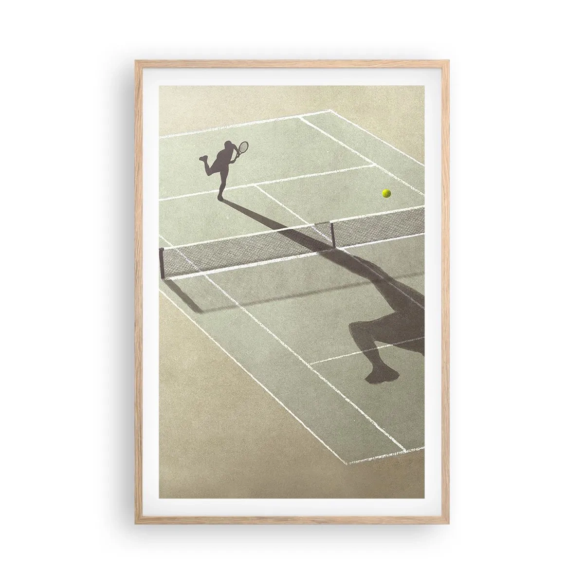 Poster în ramă de stejar deschis - Învinge-te pe tine însuți - 61x91 cm