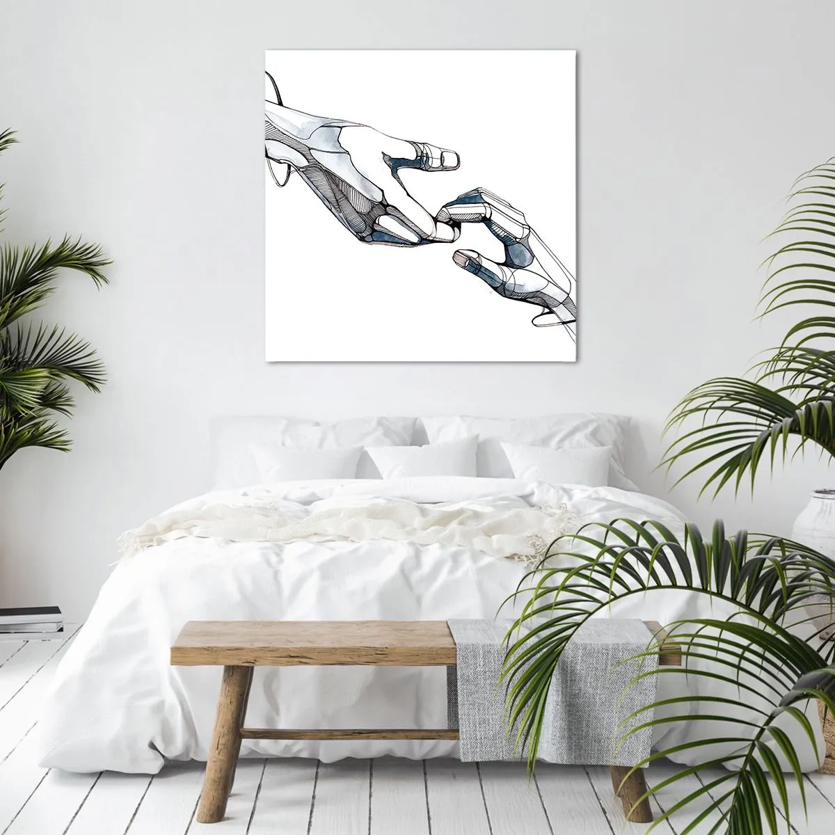 Tablou pe pânză - Gest frumos - 50x50 cm