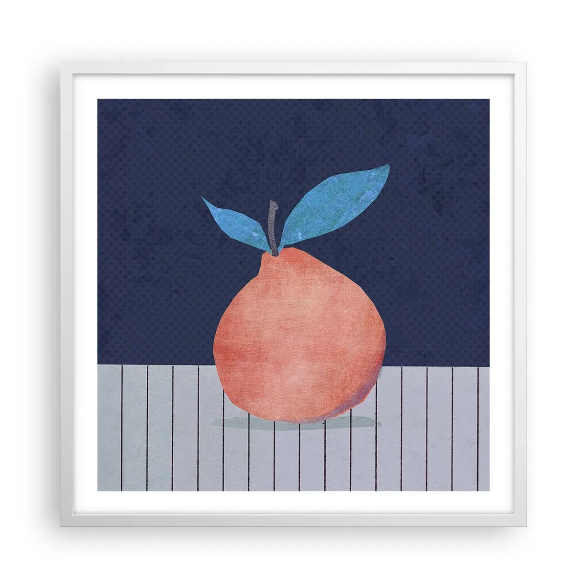 Poster în ramă albă - Convexitate și plan - 60x60 cm