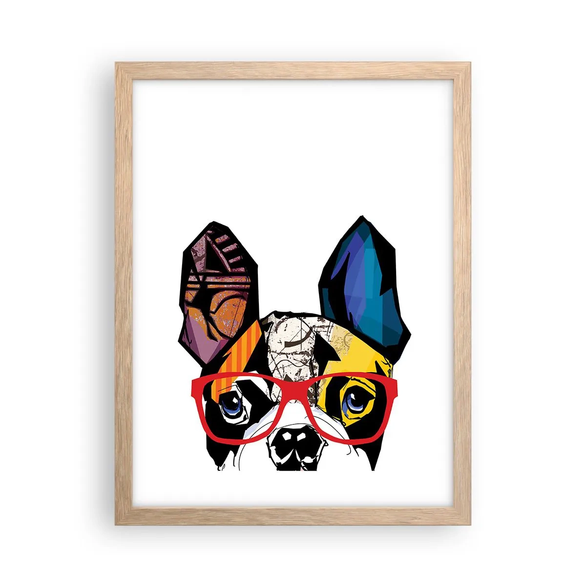 Poster în ramă de stejar deschis - Intelectualist - 30x40 cm