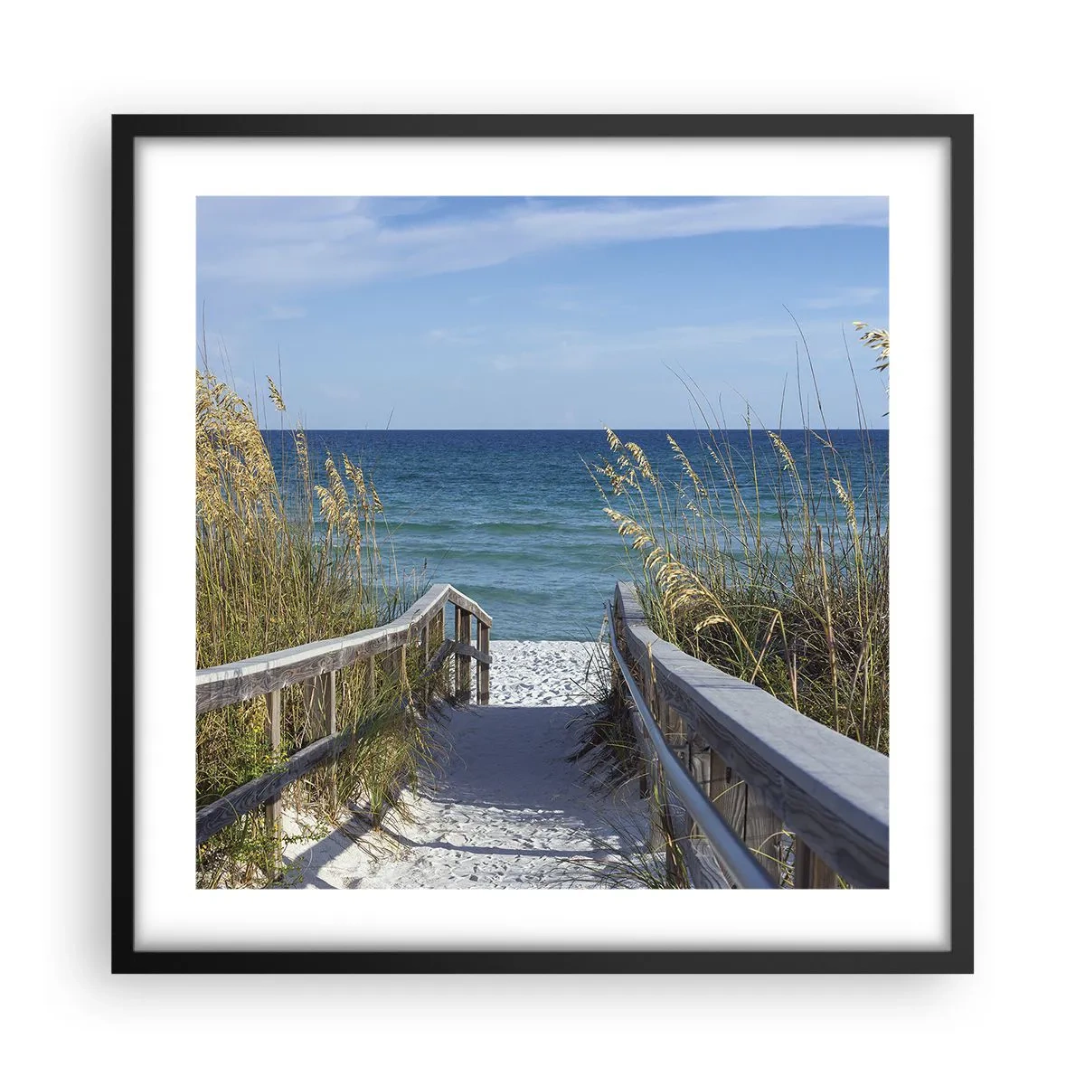 Poster în ramă neagră - În soare, în vânt - 50x50 cm