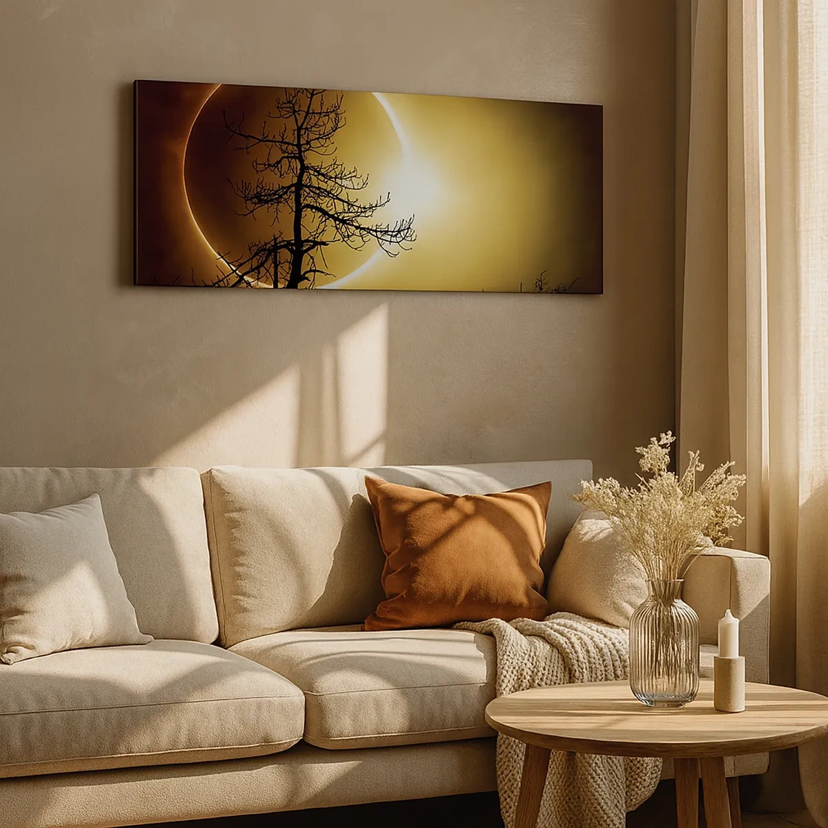 Tablou pe pânză - Eclipsă totală - 30x30 cm