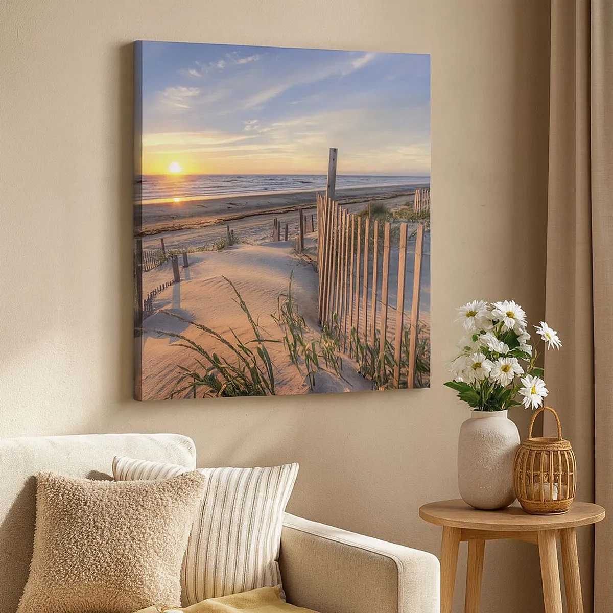 Tablou pe pânză - Strălucirea și umbra vântului - 30x30 cm